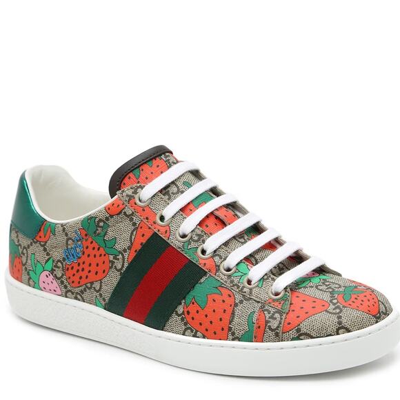 Gucci Ace Strawberry Sneaker - Picture 1 of 12